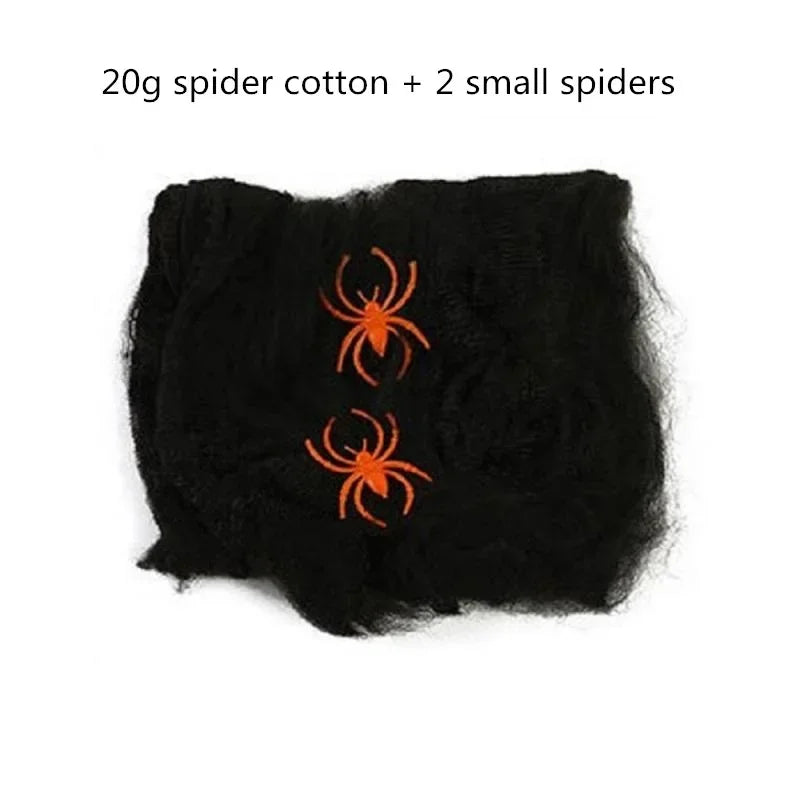 Giant Stretchy Halloween Spider Web Cobweb Decoration 150/250cm Halloween Decoration Babs Black