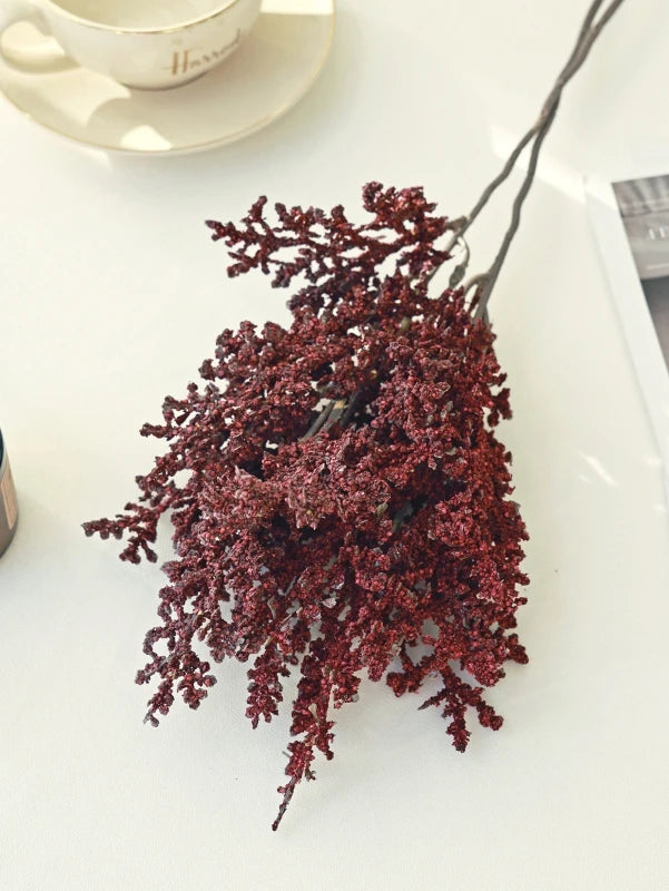 Silk Artificial Grass Branch – Wedding, Home & DIY Décor Artificial Plant Branch Babs Red 1PC