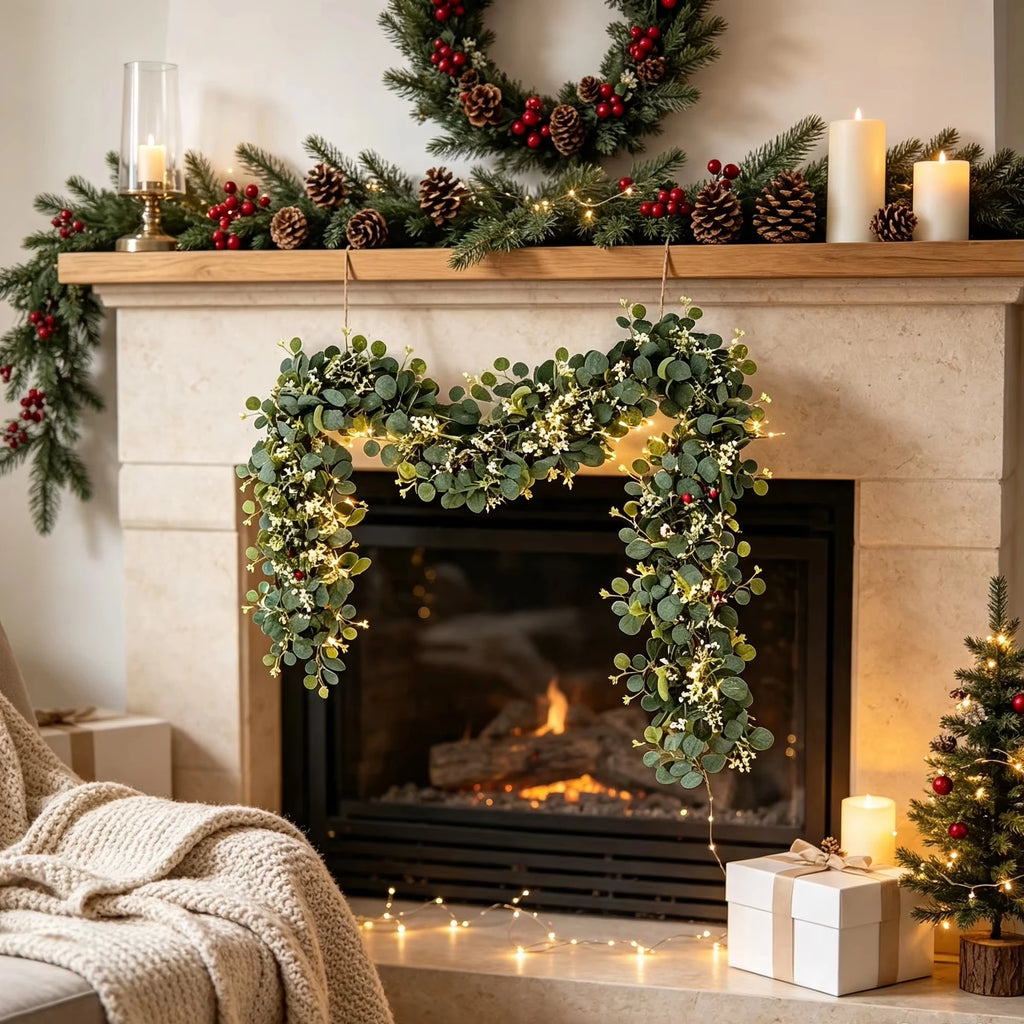 Artificial Greenery Vine Garland – Wedding & Holiday Decor Artificial Vine Garland Babs