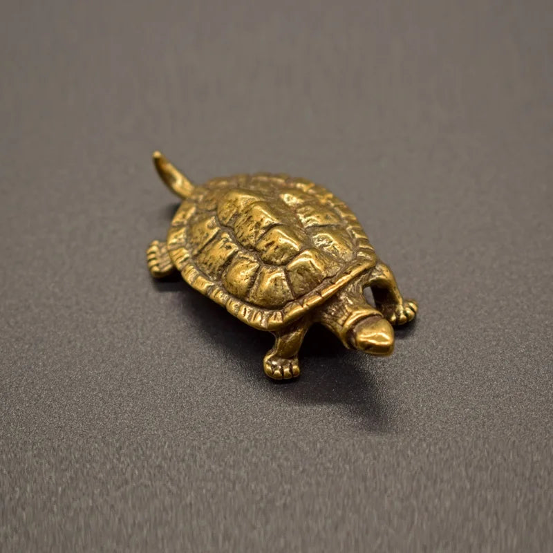 Retro Brass Carp Fish Figurine – Feng Shui Copper Ornament Brass Figurine Ornament Babs