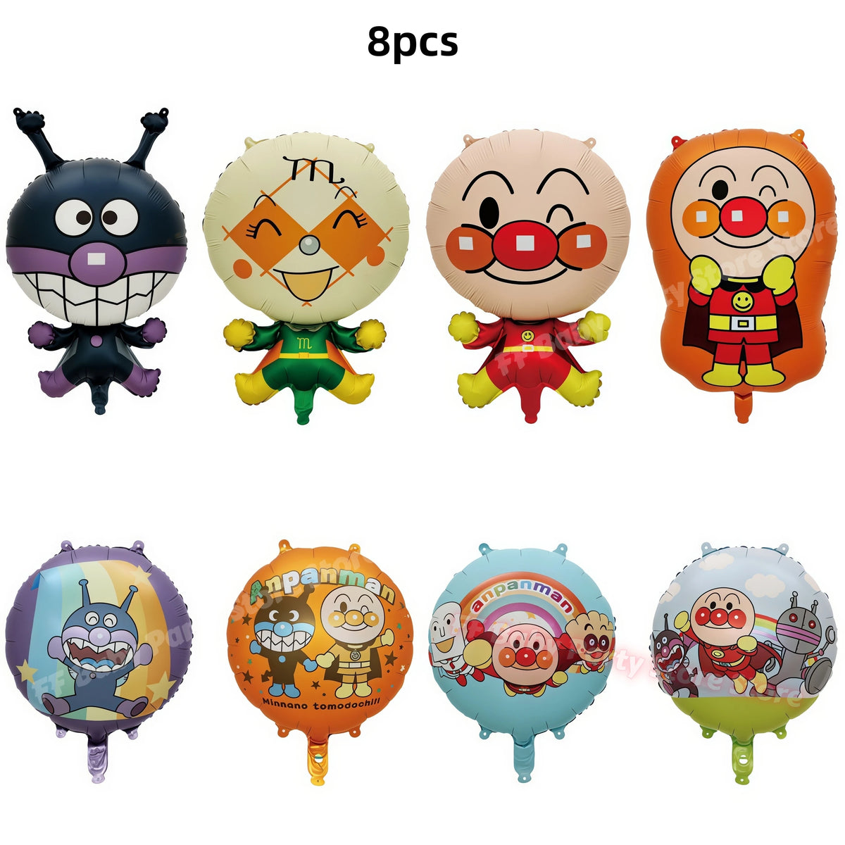 Anime Hero Birthday Party Decoration Set – Balloons, Banner & More