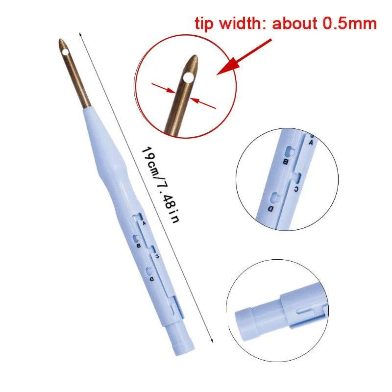 Punch Needle Embroidery Kit – Magic Needle Pen & DIY Tool Embroidery Needle Kit Babs