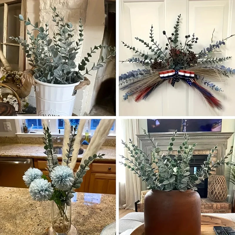Artificial Eucalyptus Stems – Real Touch Faux Greenery Branches Artificial Greenery Stems Babs