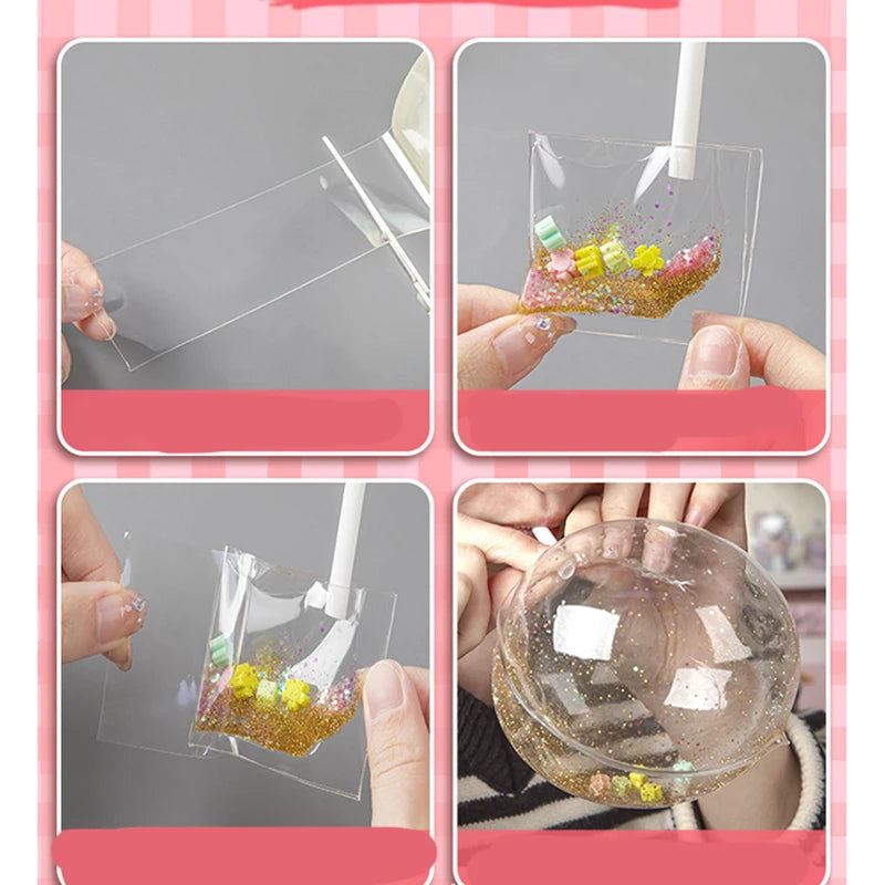 Squishy Nano Tape Glitter Set – Bubble Putty DIY Squeeze Toy Sensory Craft Toy Set Babs