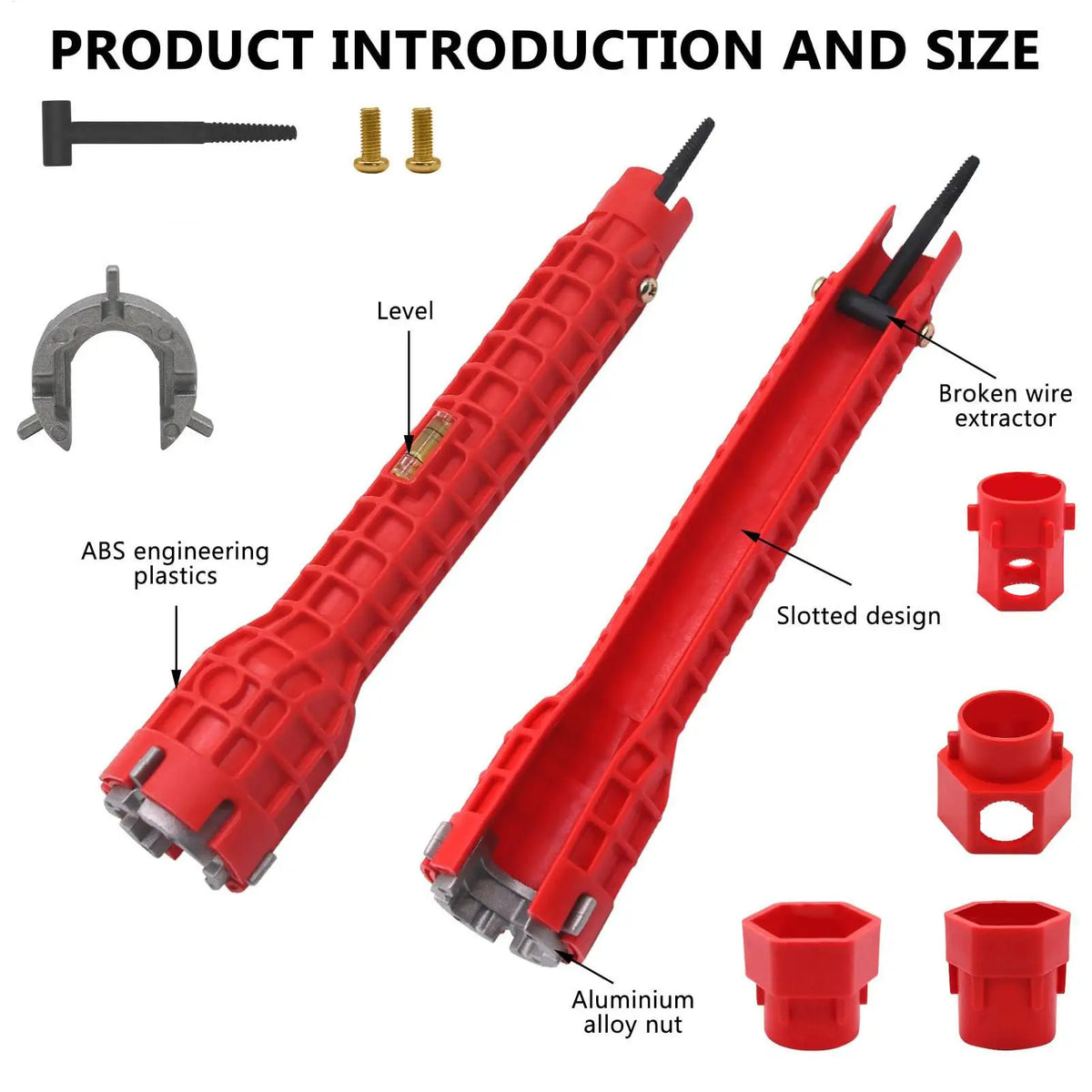 14-in-1 Bathroom Wrench Set – Faucet & Sink Plumbing Tool Plumbing Wrench Set Babs