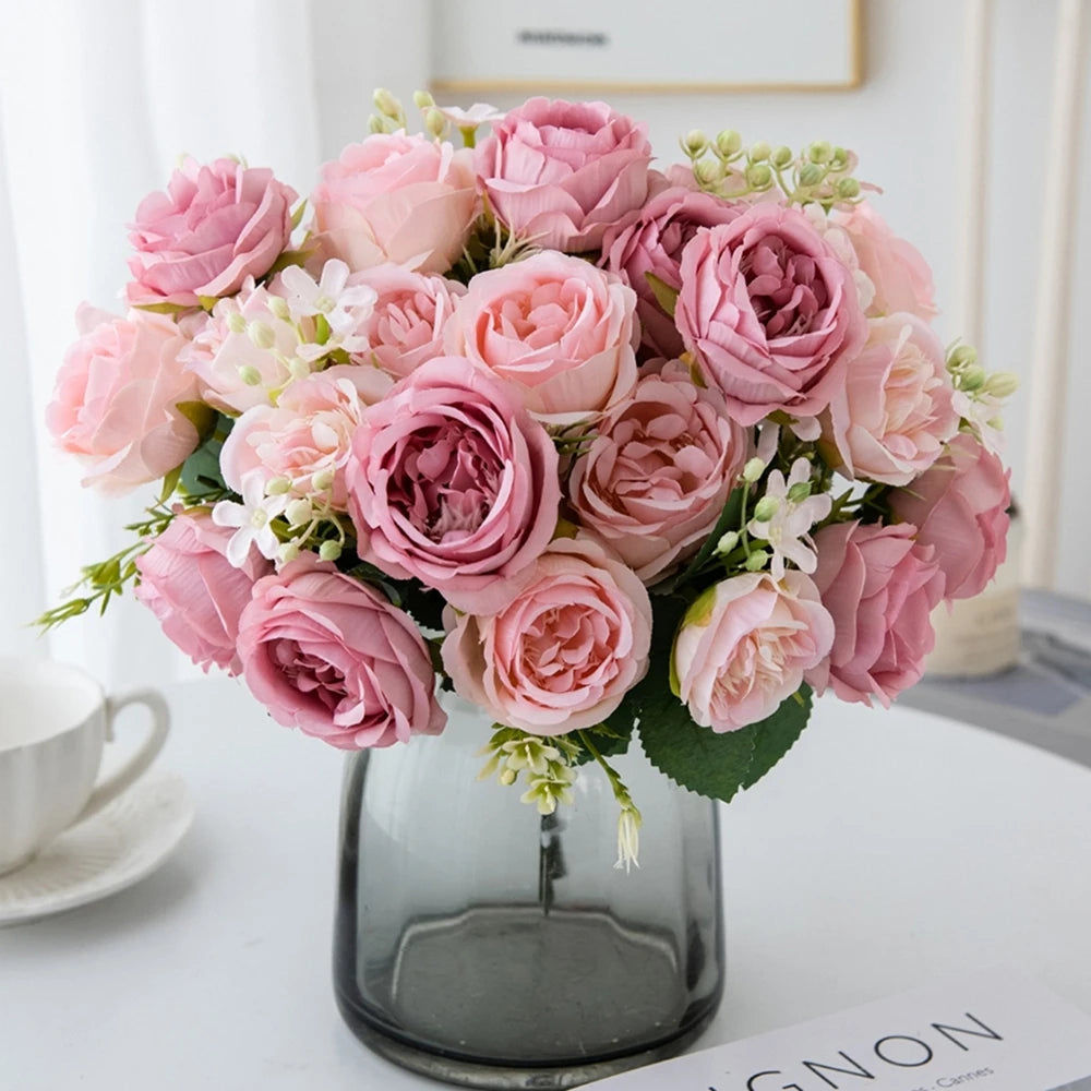 Silk Peony Bouquet – Artificial Flowers for Home & Events Artificial Flower Bouquet Babs