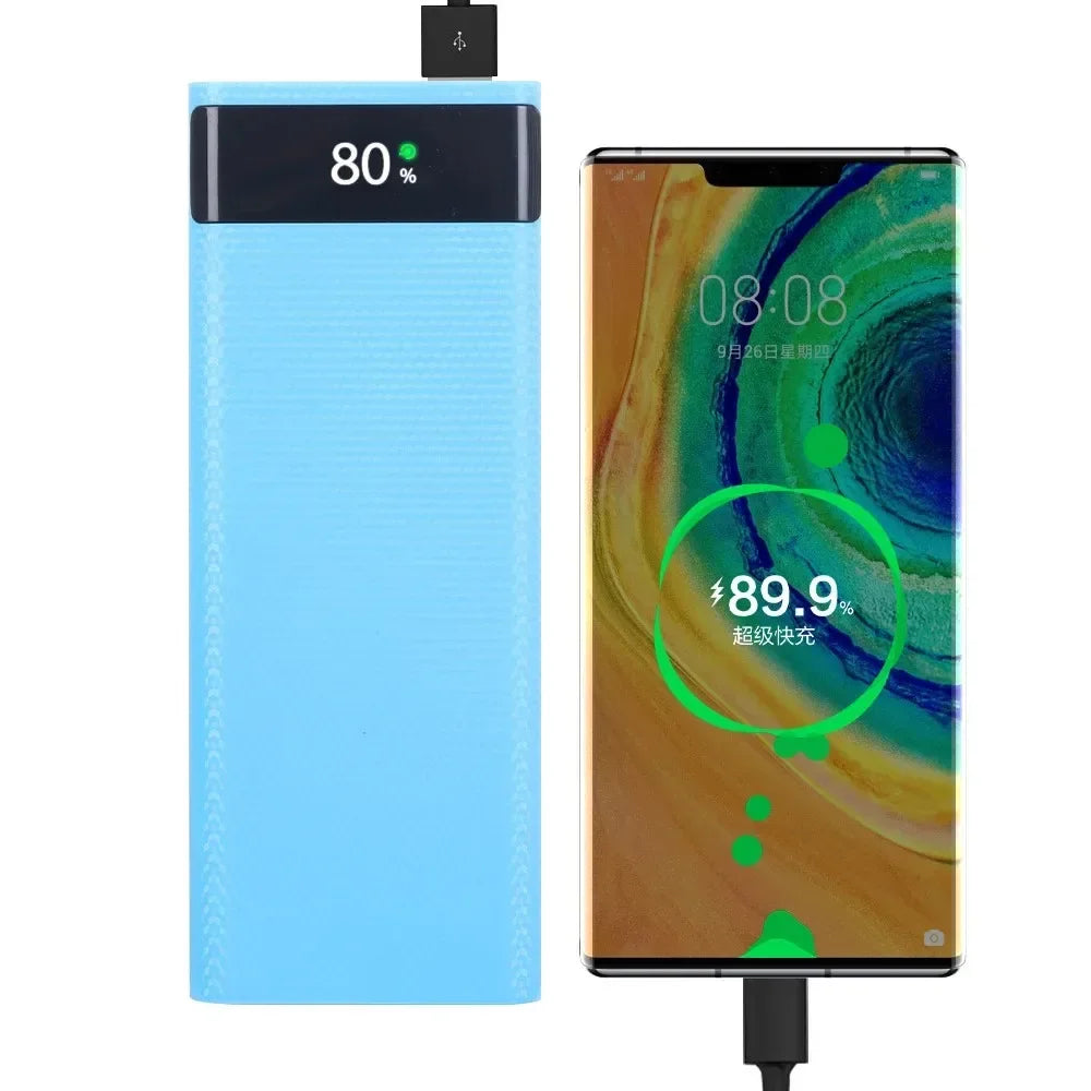 KEBIDUMEI 8x18650 DIY Power Bank Case 22.5W USB-C Fast Charge Power Bank Case Babs
