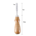 French Style Leather Edge Beveler – Wood Handle Skiving Tool Leather Craft Tool Babs 1pc