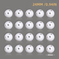 30/50pcs Plastic Rattle Squeaker Balls DIY Pet & Baby Toy Repair Toy Squeaker Balls Babs Rattle Ball 24MM 30pcs