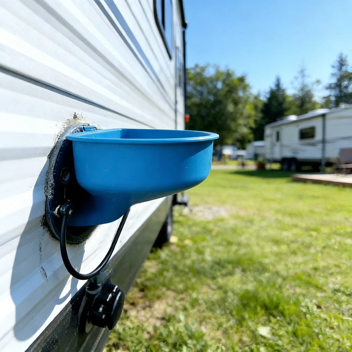RV Water Tank Filling Funnel – Wide Mouth Anti-Spill, 10-Inch RV Water Funnel Babs