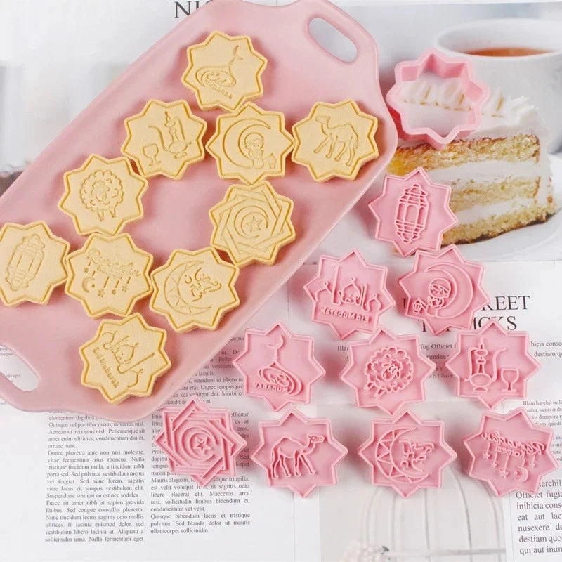 Ramadan Eid Cookie Cutters Set – 8/10Pcs Islamic Baking Molds Cookie Cutter Set Babs