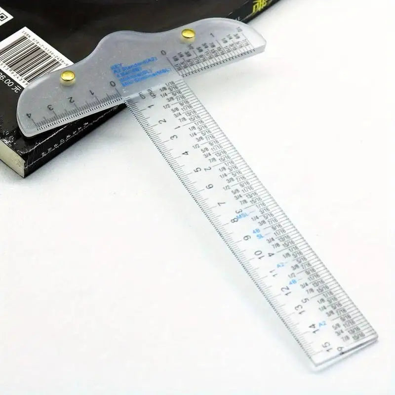 Plastic T-Square Ruler – Clear Scale, Portable & Precise Drafting T-Ruler Babs
