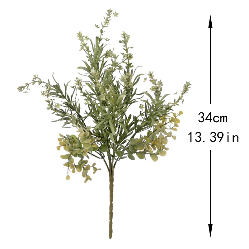 Eucalyptus Baby's Breath Artificial Stems – DIY Floral Decor Artificial Flower Stems Babs