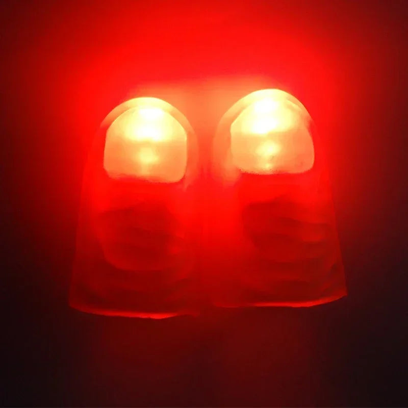 Light-Up Flash Finger Toy – Glow Magic Trick Party Prop Magic Trick Toy Babs red
