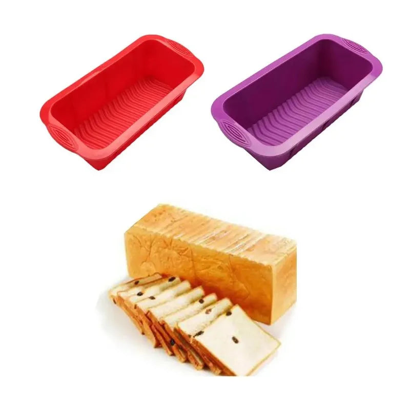 Silicone Rectangle Loaf Pan – Bread & Cake Baking Mold Silicone Baking Mold Babs