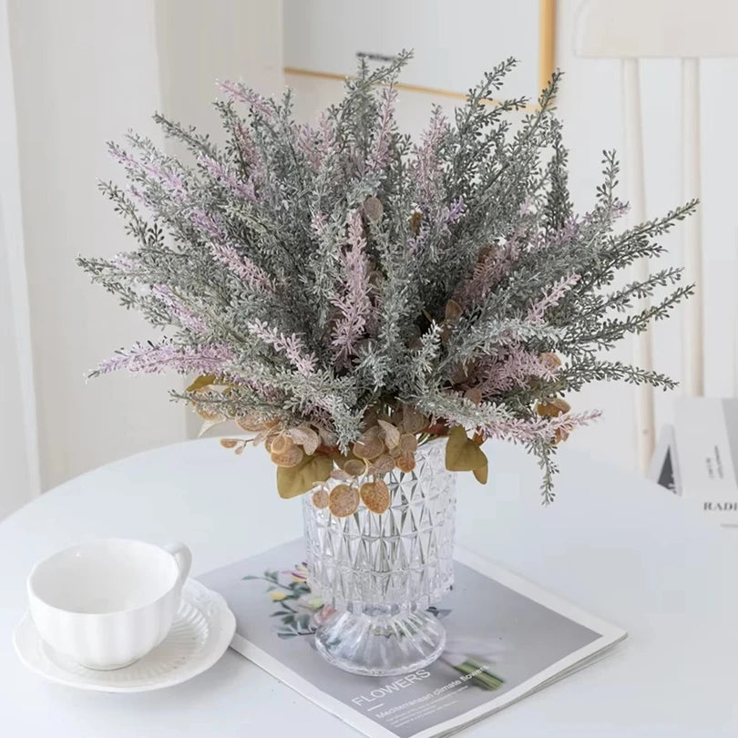 Artificial Lavender Bouquet – Fake Flowers for Home & Wedding Artificial Flower Bouquet Babs