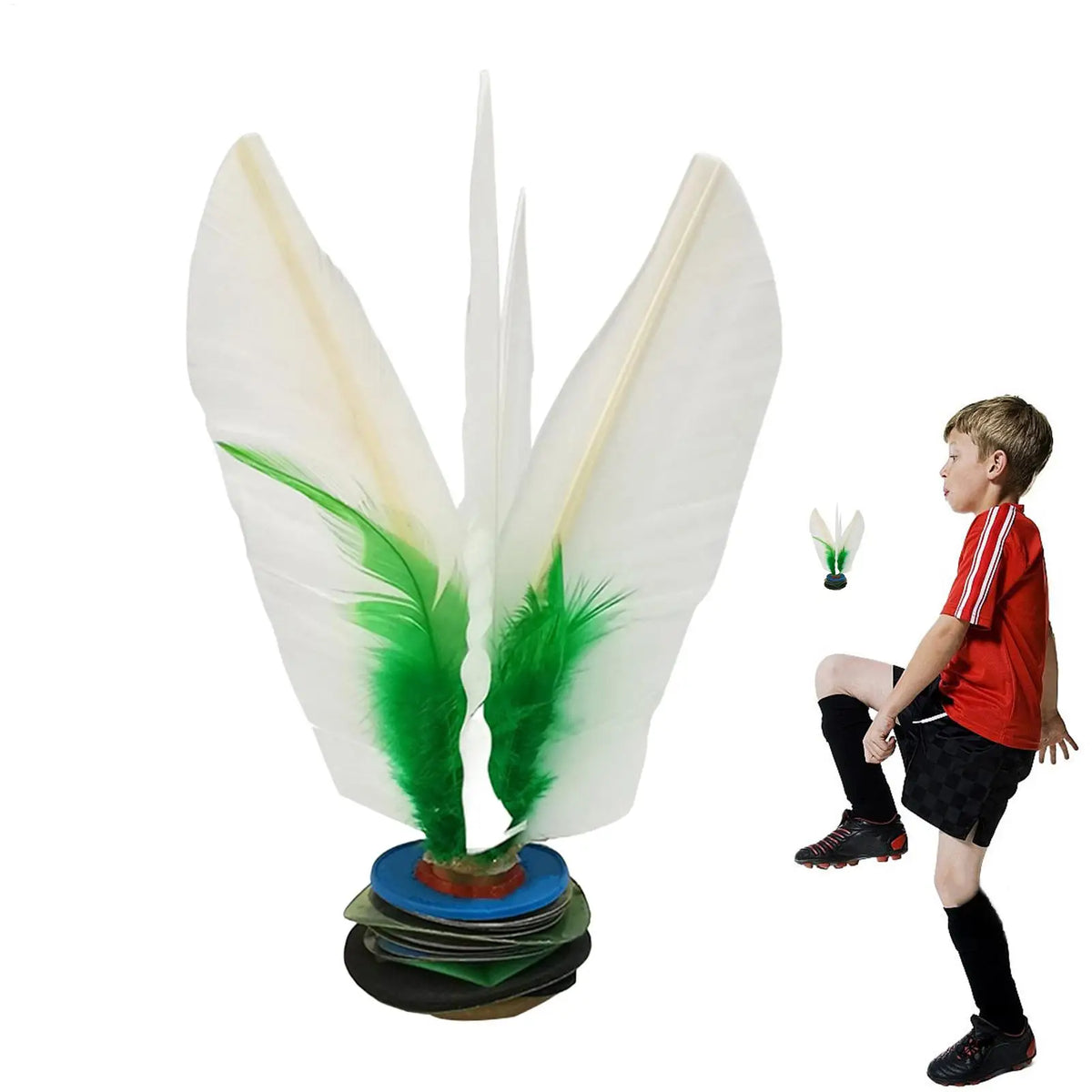 Chinese Jianzi Feather Shuttlecock Outdoor Kick Game Toy Feather Shuttlecock Babs