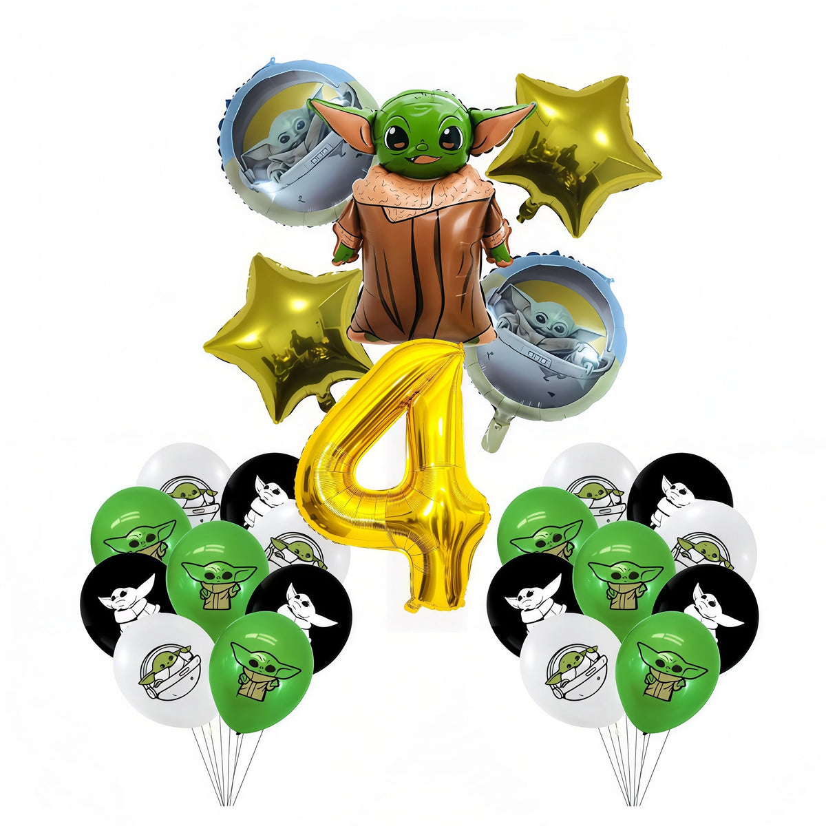 Yoda Baby Theme Birthday Party Supplies – Plates, Cups & Balloons