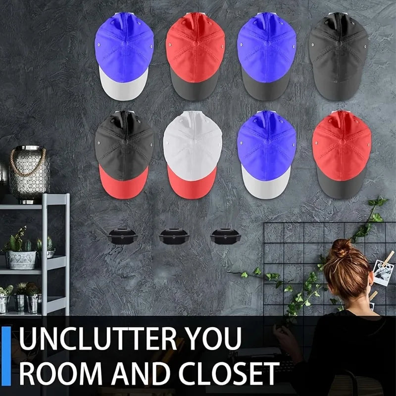 Adhesive Hat Hooks for Wall – Stainless Steel Hat Rack Adhesive Wall Hooks Babs