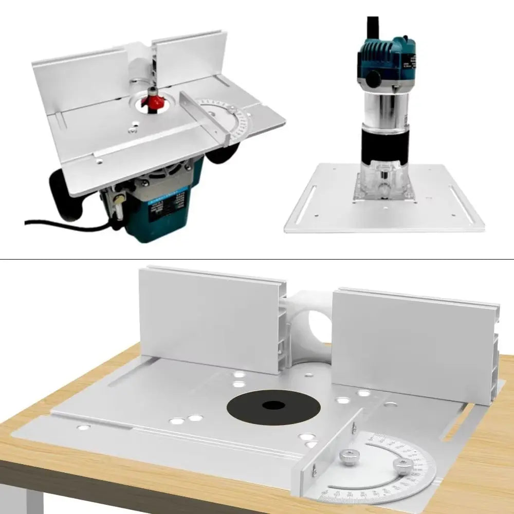 Aluminum Alloy Router Table Insert Plate & Miter Gauge Guide Router Table Insert Babs
