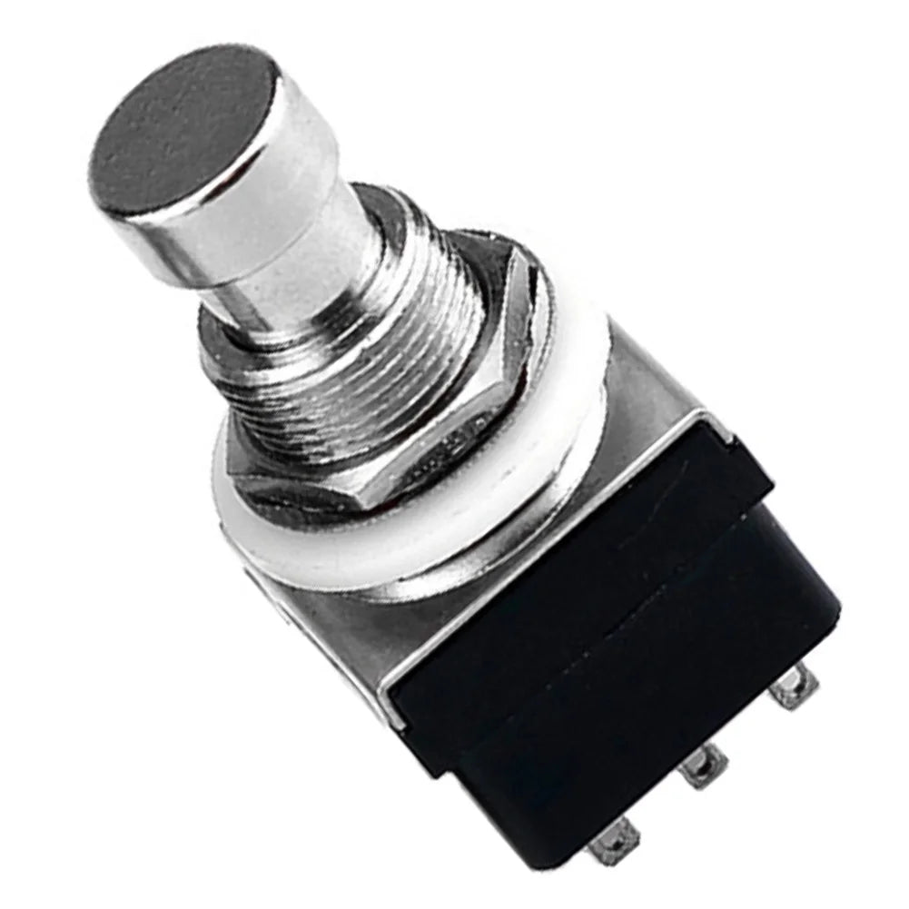 3PDT Latching Footswitch 9-Pin True Bypass for Guitar Pedals Guitar Pedal Switch Babs BLACK