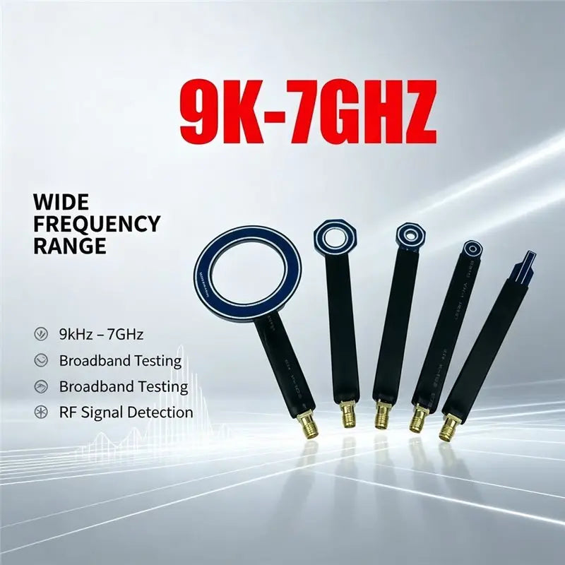 EMC EMI Near-Field Probe Set 9KHz–7GHz Half Shield Antenna 5Pcs EMI Near-Field Probe Set Babs