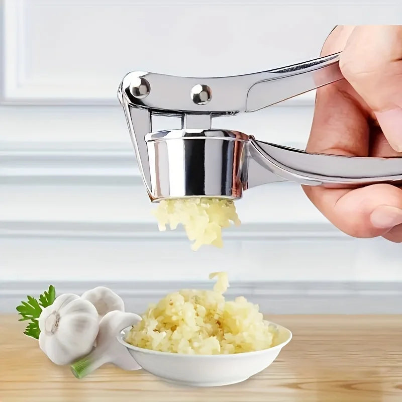 Metal Garlic & Ginger Press – Manual Handheld Crusher Garlic Press Babs