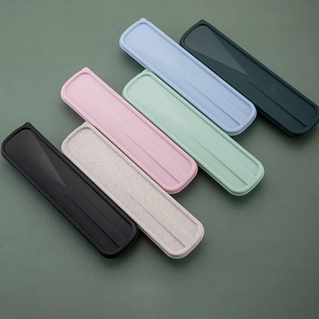 Portable Travel Utensil Case – Eco-Friendly Cutlery Storage Box Travel Utensil Case Babs