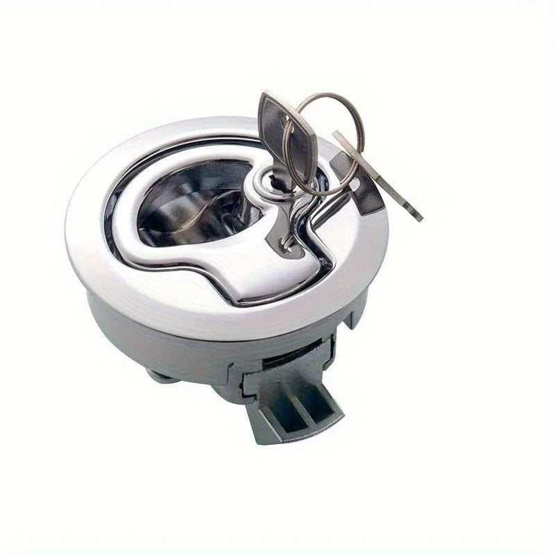 Flush Pull Slam Latch Keyed Lock for Boat Doors – Silver Boat Door Latch Babs 1pc