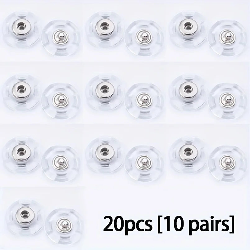 Invisible Snap Buttons for Shirts & Sweaters – 5/10 Pairs Clothing Snap Buttons Babs 10Pairs 1.8mm