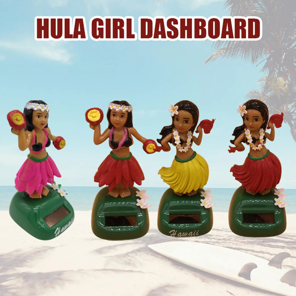 Hawaiian Girl Solar Dancing Bobblehead Car Dashboard Decor Solar Dancing Bobblehead Babs