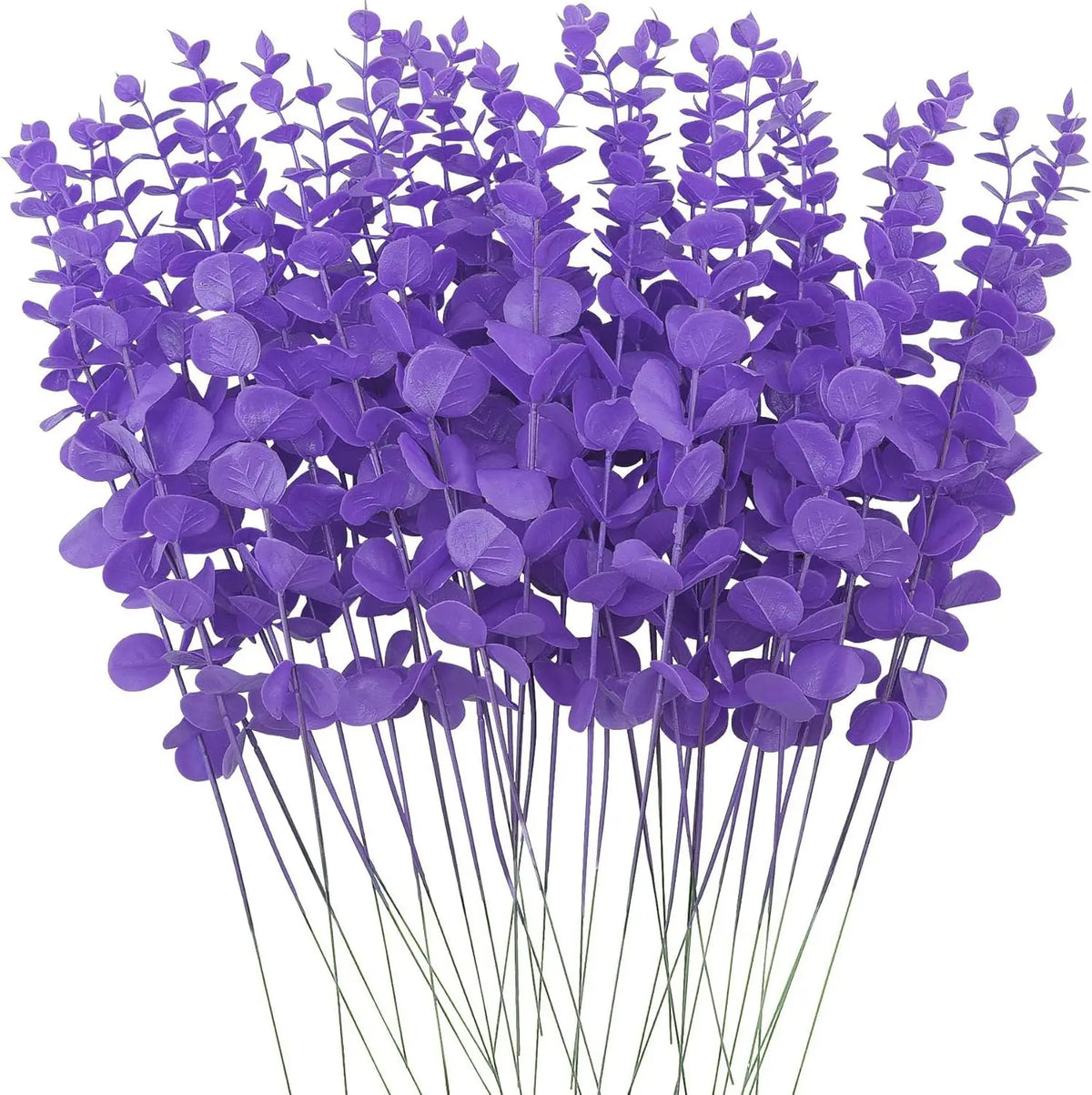 Artificial Eucalyptus Stems 10/20 Pcs – Fake Plant Decor Artificial Plant Stems Babs PURPLE 10pcs
