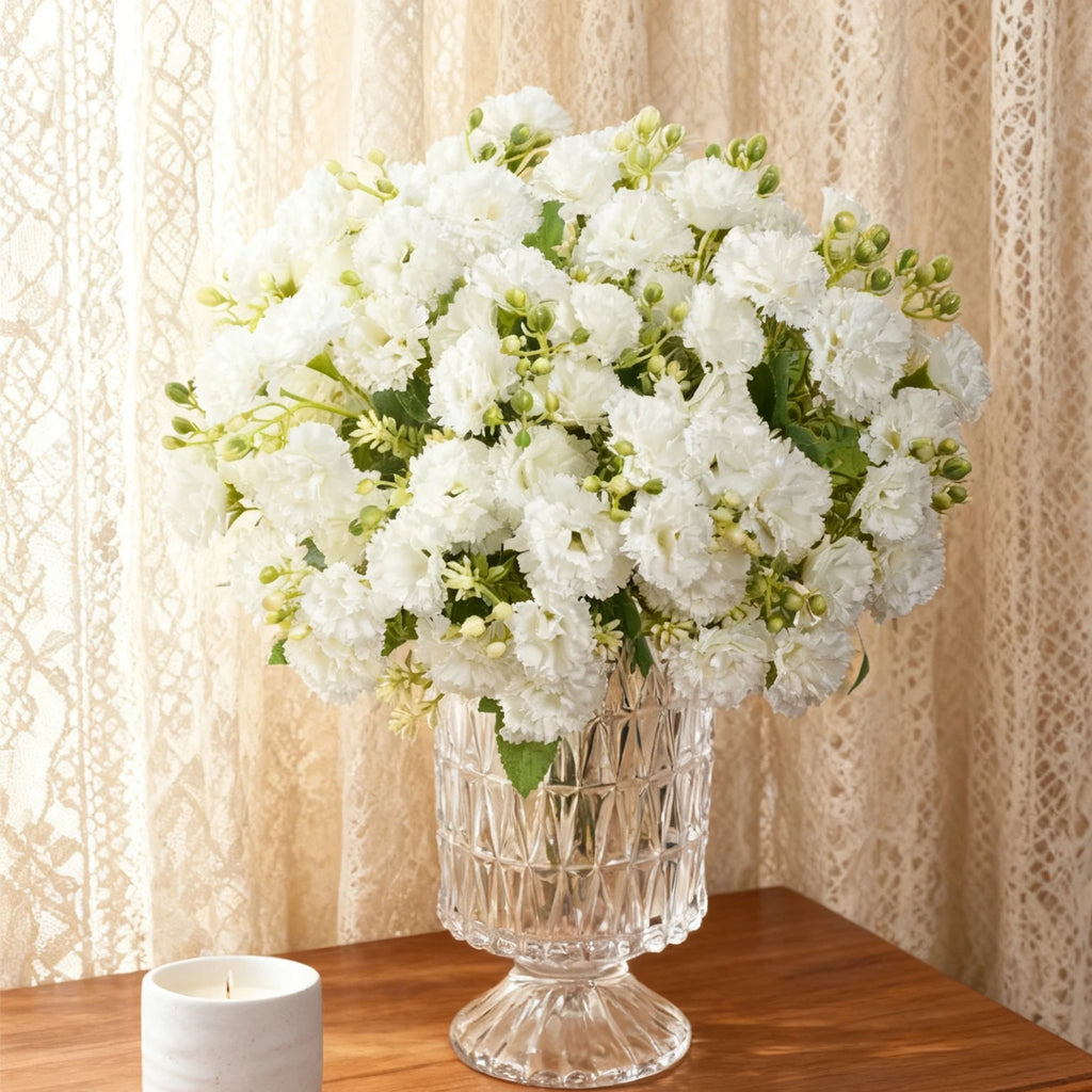 Silk Carnation Artificial Flowers – Wedding & Home Décor Bouquet Artificial Flower Bouquet Babs