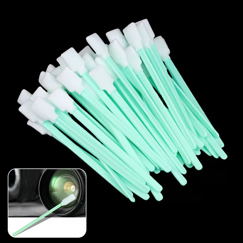 50PCS Foam Tip Cleaning Swabs for Inkjet UV Solvent Printers Printer Cleaning Swabs Babs