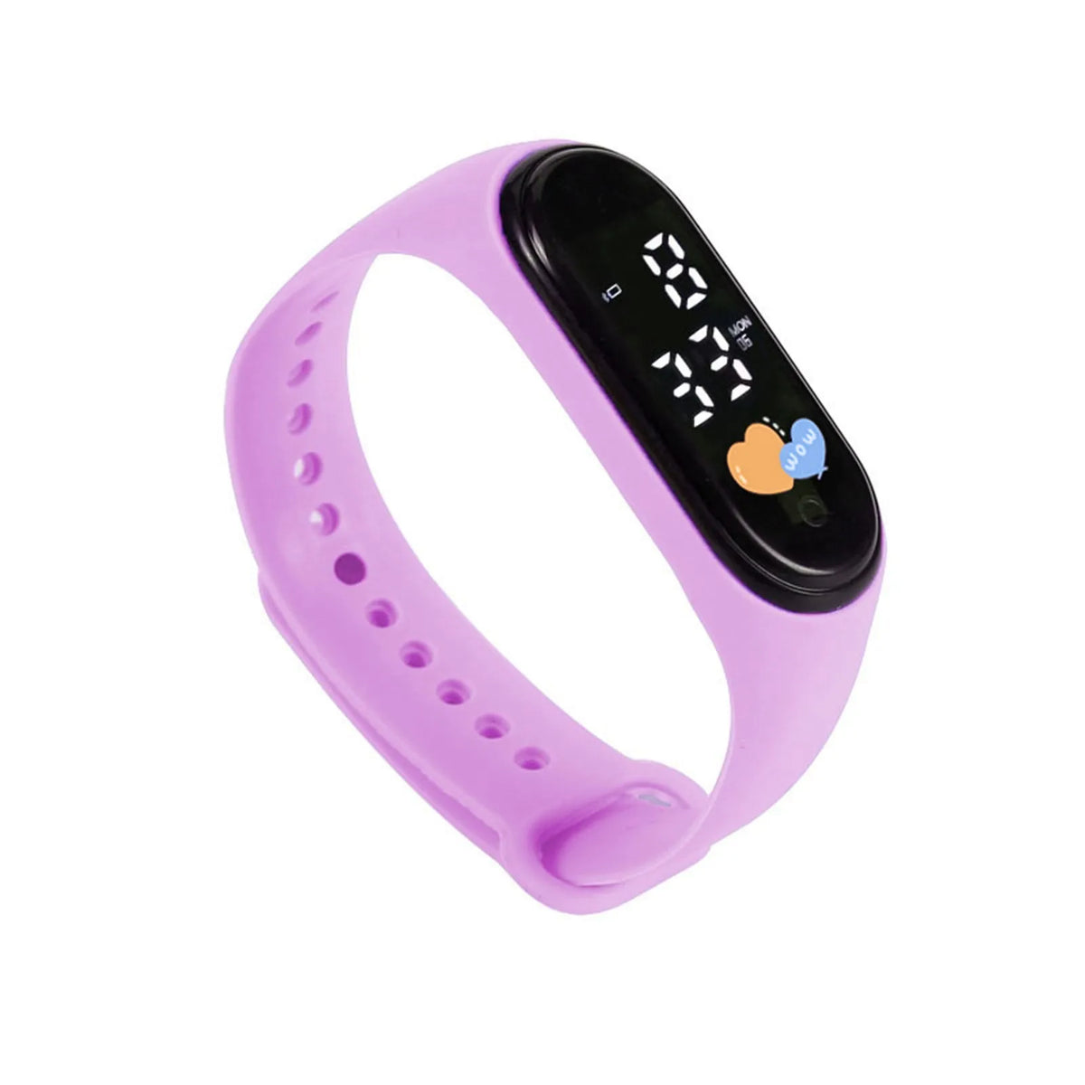 Kawaii Kids Digital Watch – Silicone Sports Watch Boys & Girls Kids Digital Watch Babs Light Purple