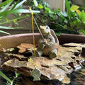 Cute Rope Fishing Turtle Resin Statue – Garden & Home Decor Garden Resin Statue Babs Default Title