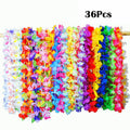 Hawaii Artificial Flower Leis Necklace Bulk 20/36/50 Pcs Flower Lei Necklace Babs 36pcs1