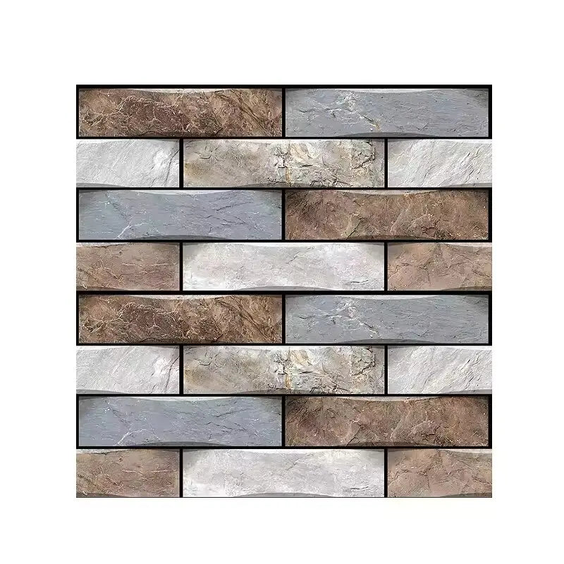 3D Self-Adhesive Tile Wall Stickers – Waterproof PVC Decor 3D Wall Stickers Babs 2 10pcs