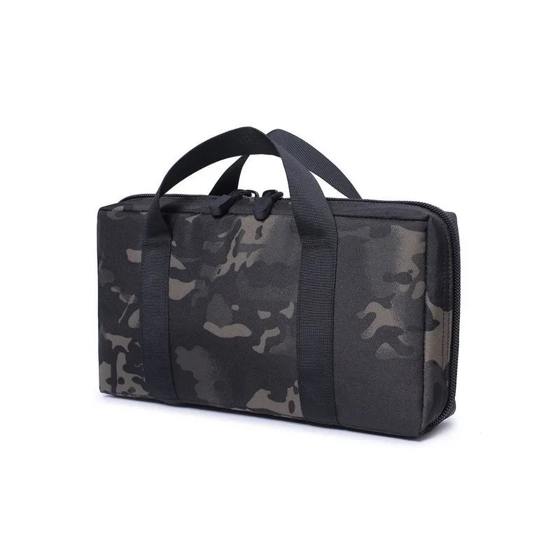 EDC Tactical Handgun Carry Bag – Foam-Padded 600D Nylon Pouch Tactical Carry Bag Babs BlackCP
