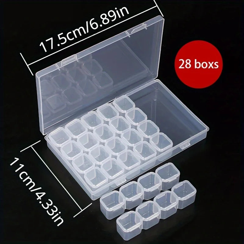 Transparent Jewelry & Bead Storage Box | Portable Organizer Jewelry Storage Box Babs 1pc