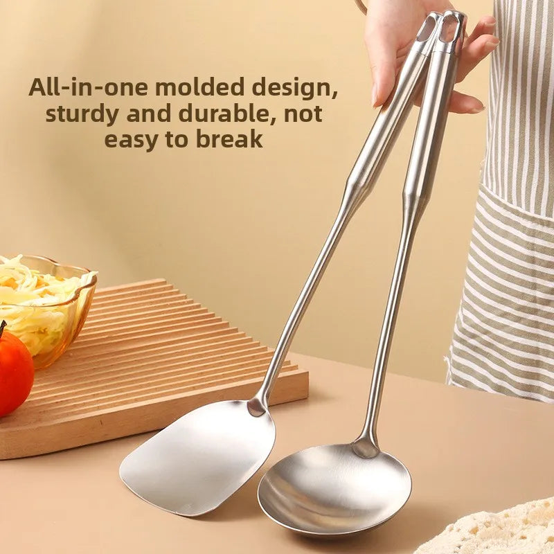 Heavy Duty Stainless Steel Kitchen Utensil Set – Spatula & Ladle Kitchen Utensil Set Babs