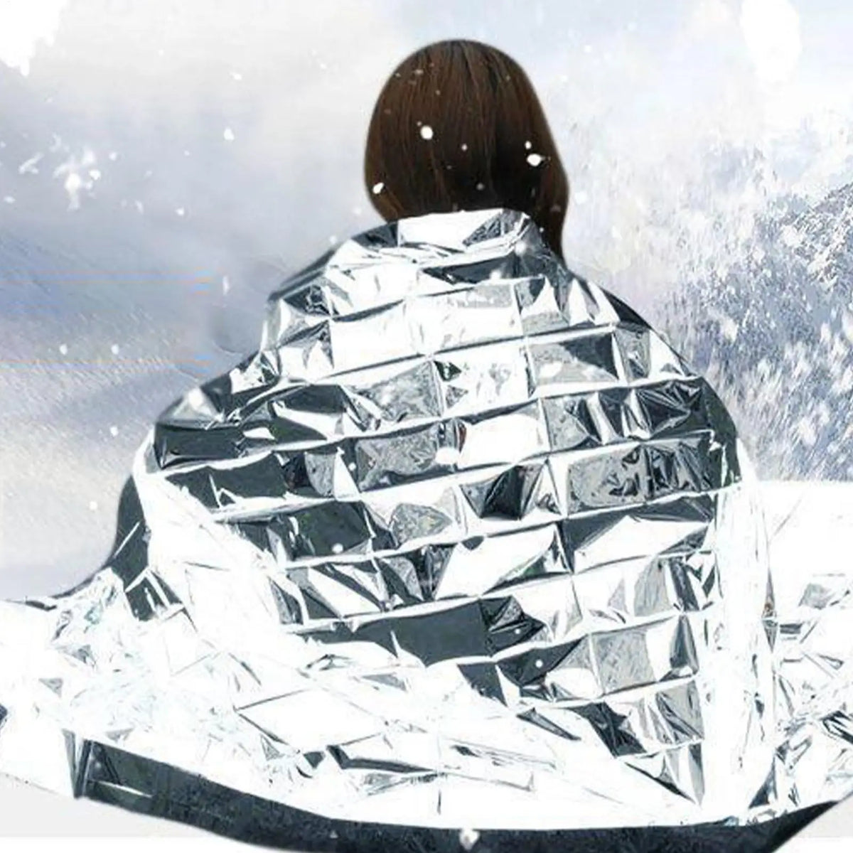 Emergency Thermal Survival Blanket – Waterproof Foil Camping Emergency Survival Blanket Babs