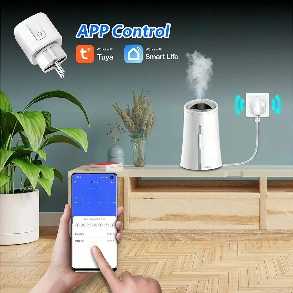 Tuya WiFi RF433 Smart Socket 16A – Voice & App Control Smart WiFi Socket Babs