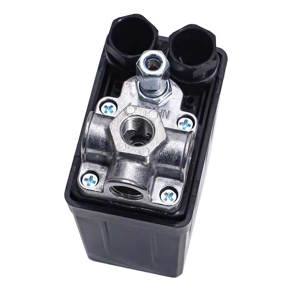 Air Compressor Pressure Switch 90-120 PSI 240V 4-Port Manifold Pressure Switch Valve Babs