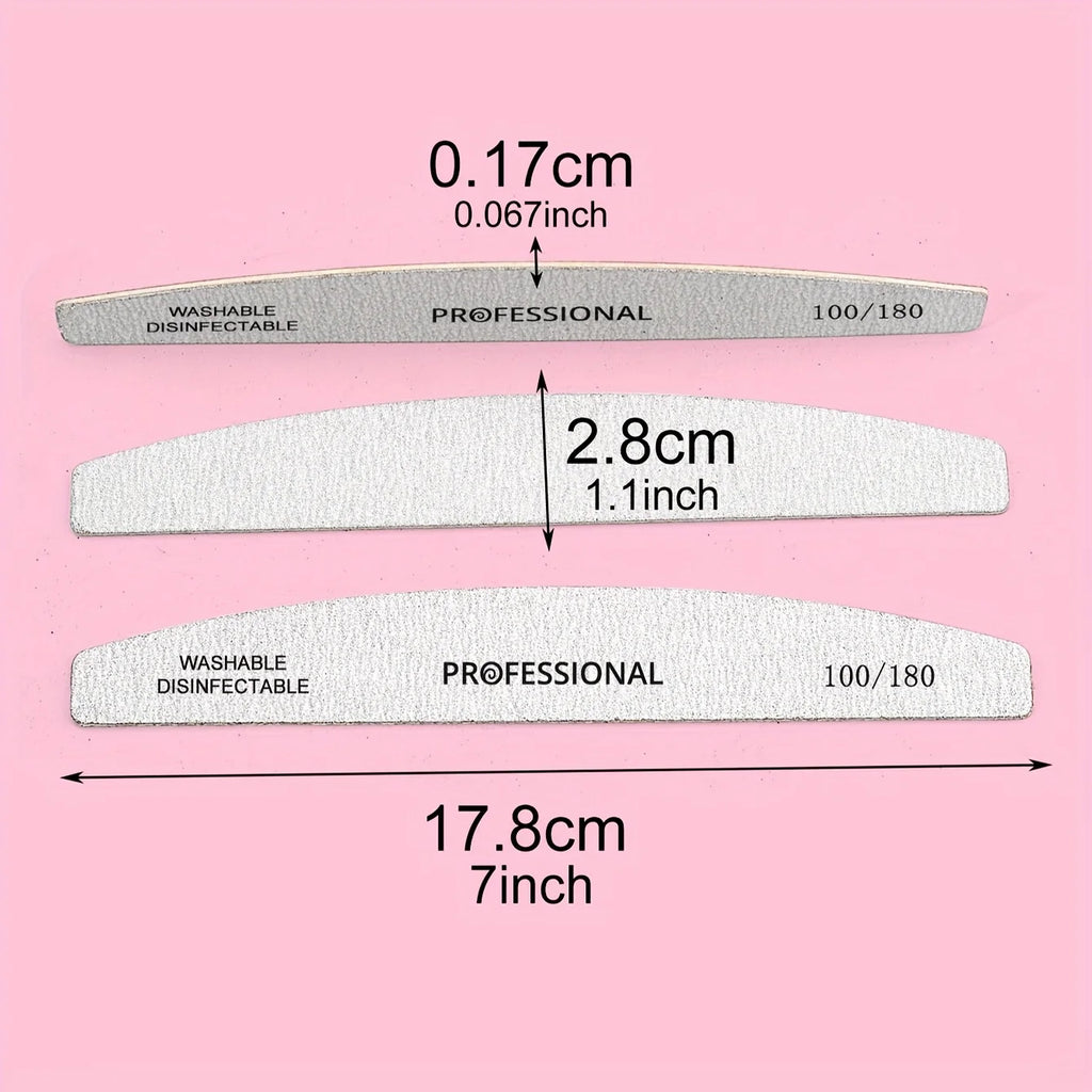 Professional Wooden Nail Files & Buffer Blocks – 10/25 Pack Nail Files & Buffers Babs