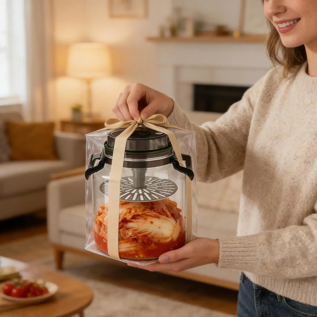 5L Airtight Pickle Fermentation Jar with Lid & Handle Fermentation Storage Jar Babs