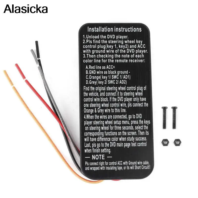 Universal Steering Wheel Button Remote Control for 2 Din DVD Steering Wheel Controller Babs