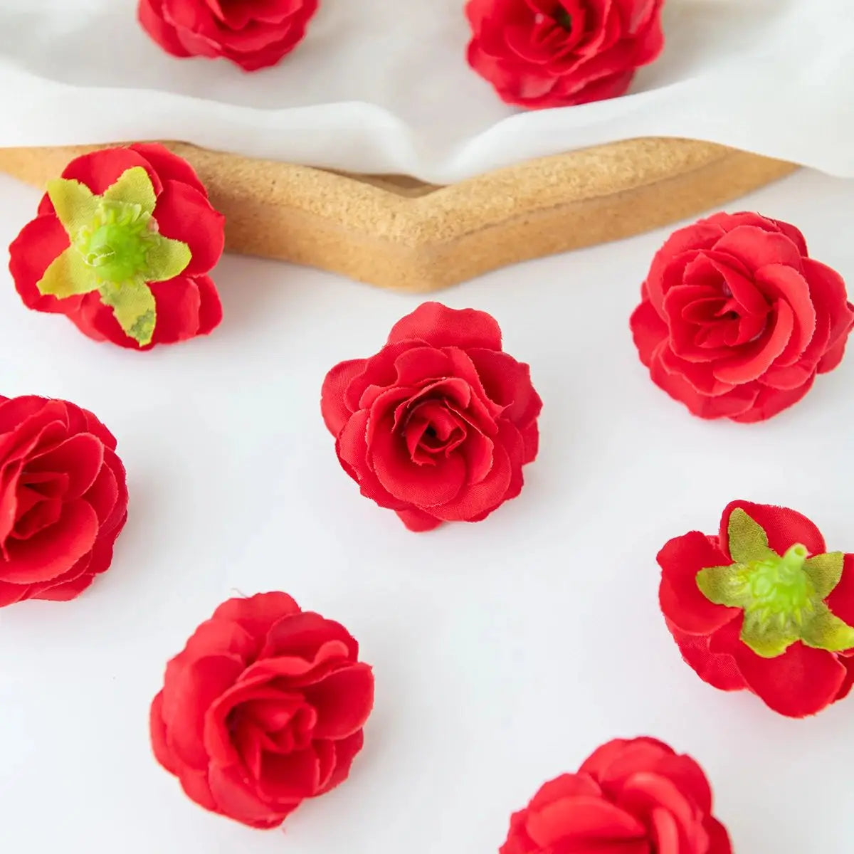 Silk Rose Tea Bud Artificial Flowers 50/100pcs – Wedding & DIY Decor Artificial Silk Flowers Babs Color3 50pcs