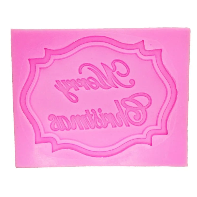 Christmas Fondant Cake Silicone Mold – 3pcs Letter Mould Cake Decorating Mold Babs 1PCS