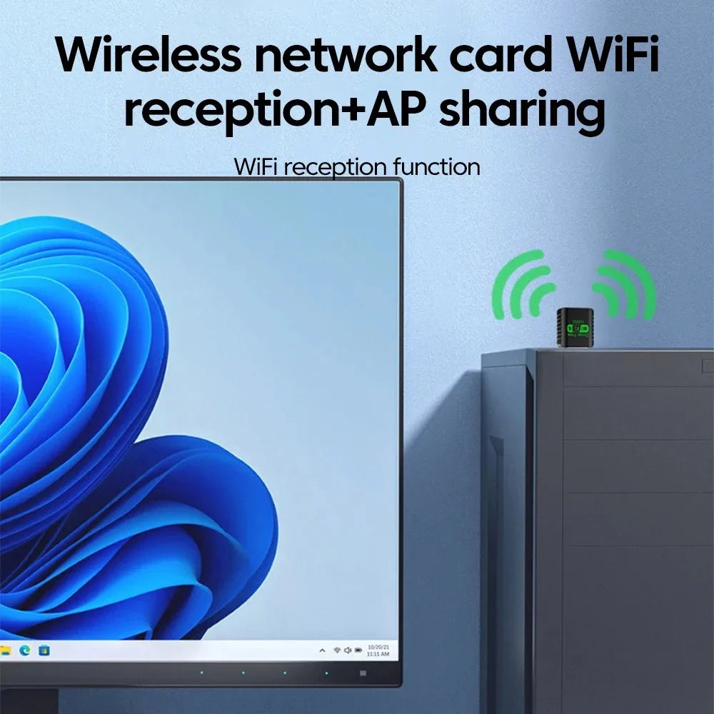 KEBIDUMEI AX900 WiFi 6 USB Dongle Dual Band + Bluetooth 5.4 USB WiFi Adapter Babs